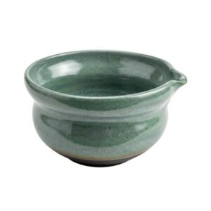 bowl chawan verde turquesa ceramica