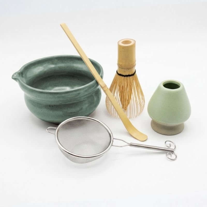 kit de 5 pzas. matcha ritual chawan hoshi (3) kit de 5 pzas. matcha ritual chawan hoshi (3)